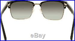 Tom Ford Men's Polarized FT0367-01D-57 Black Square Sunglasses