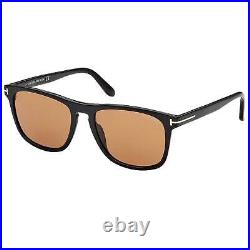Tom Ford Men's Sunglasses Gerard-02 Black Acetate Brown Lens Frame FT0930 01E