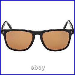 Tom Ford Men's Sunglasses Gerard-02 Black Acetate Brown Lens Frame FT0930 01E