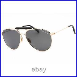 Tom Ford Men's Sunglasses Shiny Rose Gold Metal Aviator Shape Frame FT0995 28A Tom Ford Men's Sunglasses Shiny Rose Gold Metal Aviator Shape Frame FT0995 28A