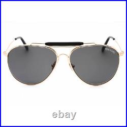 Tom Ford Men's Sunglasses Shiny Rose Gold Metal Aviator Shape Frame FT0995 28A Tom Ford Men's Sunglasses Shiny Rose Gold Metal Aviator Shape Frame FT0995 28A