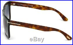 Tom Ford Men's Sunglasses TF0513 MORGAN 05B Black/Havana Grey Gradient New 57mm