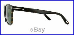 Tom Ford Men's Sunglasses TF0595-F Eric-02 52N Havana/Green Asian Fit New 55mm