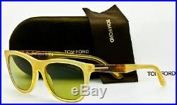 Tom Ford Men's Sunglasses TF500/S Andrew 41N Translucent YellowithGreen 54mm New