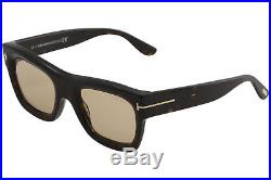 Tom Ford Men's Wagner-02 TF558 TF/558 52E Havana Fashion Square Sunglasses 52mm