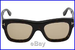 Tom Ford Men's Wagner-02 TF558 TF/558 52E Havana Fashion Square Sunglasses 52mm