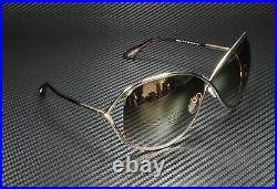 Tom Ford Miranda FT0130 28G Shiny Rose Gold Brown Mirror 68mm Women's Sunglasses