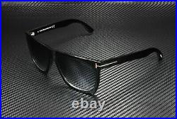 Tom Ford Morgan FT0513 01W Shiny Black Gradient Blue 57 mm Unisex Sunglasses