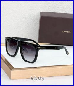 Tom Ford Morgan Sunglasses FT0513 Black/Gray Gradient 57-16-145mm With Case New