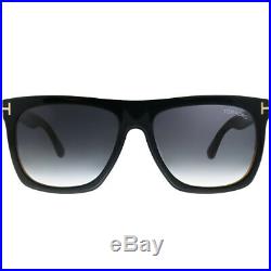 Tom Ford Morgan TF 513 05B Black Plastic Sunglasses Turquoise Gradient Lens
