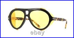 Tom Ford NEUGHMAN FT 0882 Black Havana Yellow Shield/Yellow (01E) Sunglasses