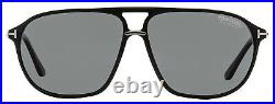 Tom Ford Navigator Sunglasses TF1026-N Bruce 01D Black/Gunmetal 61mm FT01026