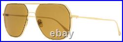 Tom Ford Navigator Sunglasses TF852 Gilles-02 28E Gold 59mm FT0852
