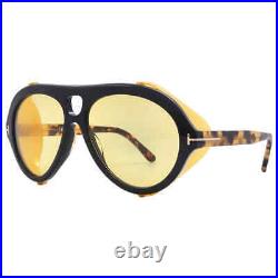 Tom Ford Neughman Amber Pilot Unisex Sunglasses FT0882 01E 60 FT0882 01E 60