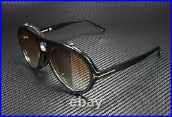 Tom Ford Neughman FT0882 01B Shiny Black Gradient Amber 60 mm Men's Sunglasses