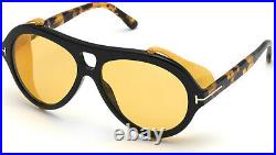 Tom Ford Neughman FT0882 01E Milky Amber Shiny Tortoise 60 mm Men's Sunglasses