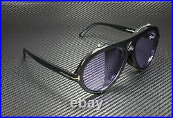 Tom Ford Neughman FT0882 01Y Shiny Black Lilac 60 mm Men's Sunglasses