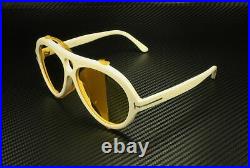 Tom Ford Neughman FT0882 25E Shiny Ivory Yellow 60 mm Men's Sunglasses