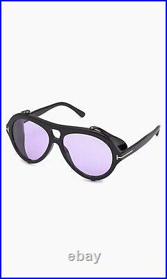 Tom Ford Neughman TF882 01BY Black Retro Aviator Sunglasses Frame 60-15-145