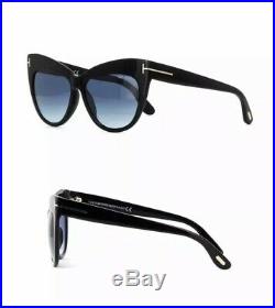 Tom Ford Nika TF 523 01W 56mm Black Frame Blue Gradient Women Sunglasses TF0523
