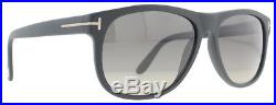 Tom Ford Olivier TF236 02D Matte Black Men's Polarized Soft Square Sunglasses