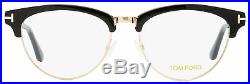 Tom Ford Oval Eyeglasses TF5471 001 Black/Gold 53mm FT5471