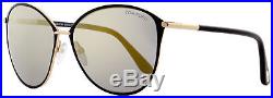 Tom Ford Oval Sunglasses TF320 Penelope 28C Gold/Black 59mm FT0320