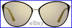 Tom Ford Oval Sunglasses TF320 Penelope 28C Gold/Black 59mm FT0320