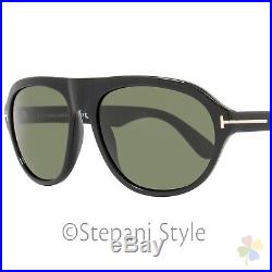 Tom Ford Oval Sunglasses TF397 Ivan 01N Black FT0397