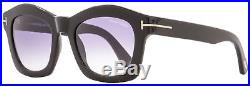 Tom Ford Oval Sunglasses TF431 Greta 01Z Black/Gold 50mm FT0431