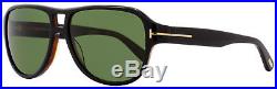 Tom Ford Oval Sunglasses TF446 Dylan 05N Shiny Black/Havana FT0446