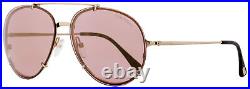 Tom Ford Oval Sunglasses TF527 Dickon 28Z Gold/Havana 61mm FT0527