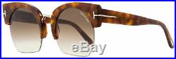 Tom Ford Oval Sunglasses TF552 Savannah-02 53F Blonde Havana 55mm FT0552