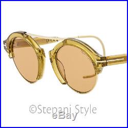 Tom Ford Oval Sunglasses TF631 Farrah-02 45E Champagne/Gold 49mm FT0631