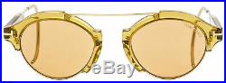 Tom Ford Oval Sunglasses TF631 Farrah-02 45E Champagne/Gold 49mm FT0631