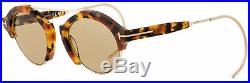 Tom Ford Oval Sunglasses TF631 Farrah-02 55E Tokyo Havana 49mm FT0631