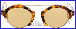 Tom Ford Oval Sunglasses TF631 Farrah-02 55E Tokyo Havana 49mm FT0631