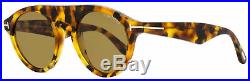 Tom Ford Oval Sunglasses TF633 Christopher-02 55E Colored Havana 49mm FT0633