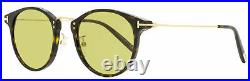 Tom Ford Oval Sunglasses TF673 Jamieson 52N Dark Havana/Gold 51mm FT0673