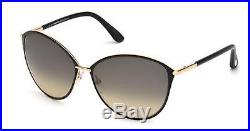 Tom Ford PENELOPE TF 320 FT0320 shiny rose gold gradient smoke 28B Sunglasses