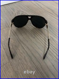 Tom Ford Paul Men's Aviator Sunglasses Black Frames with Gray Lenses