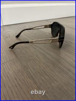 Tom Ford Paul Men's Aviator Sunglasses Black Frames with Gray Lenses