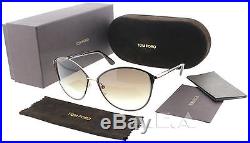 Tom Ford Penelope TF 320 28F Gold Havana Brown Gradient Women Cat eye Sunglasses