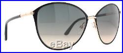 Tom Ford Penelope TF 320/S 28B Black Women's Oversized Round Sunglasses 59mm