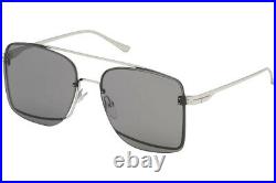 Tom Ford Penn Tf655 16a Palladium Silver Sunglasses Made In Italy