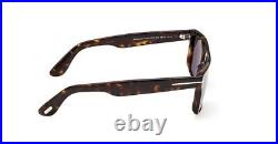Tom Ford Philippe-02 Rectangular Sunglasses FT0999-52A-58 Dark Havana Frame