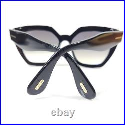 Tom Ford Phoebe Sunglasses Cat Eye Gray Gradient Lens Full Rim 56 x 17 140 Black