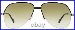 Tom Ford Pilot Sunglasses TF644 Wilder-02 01A Shiny Black 62mm FT0644