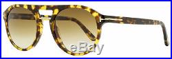 Tom Ford Pilot Sunglasses TF675 Ivan-02 55F Vintage Havana/Gold 52mm FT0675