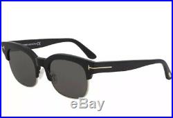 Tom Ford Polarized Harry-02 TF 597 01D Black Gold Dark Grey Men Sunglasses New